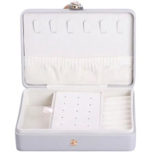 Скринька для прикрас з еко шкіри 16×11×4.7 см органайзер для ювелірних виробів HP-5-30G (LG-HP-5-30G)