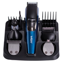 Машинка тример для стрижки 4в1 з насадками Синій VGR V-172 (LG-HP-V-172)