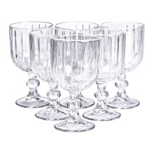 Набор бокалов для вина 6 штук 400 мл стеклянные подарочные бокалы на ножке HP-YH-66