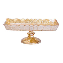 Фруктовница стеклянная на ножке 29х16.5х11 см прямоугольная ваза для фруктов HP-YH-83 Фруктовница стеклянная на ножке 29х16.5х11 см прямоугольная ваза для фруктов HP-YH-83