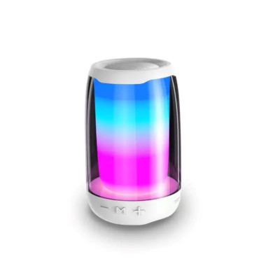 Портативна міні колонка з підсвічуванням Білий 8893AW (LG-1877125333)