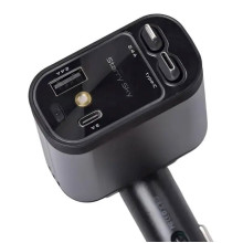 Автомобільний зарядний пристрій LED-проекція, зі швидкою зарядкою і висувними кабелями Apple Lightning/USB-С HP-B1 (LG-HP-B1) Автомобільний зарядний пристрій LED-проекція, зі швидкою зарядкою і висувними кабелями Apple Lightning/USB-С HP-B1 (LG-HP-B1)