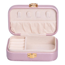 Скринька для прикрас з еко шкіри 12×7.5×4 см із застібкою органайзер для ювелірних виробів HP-5-34P (LG-HP-5-34P)