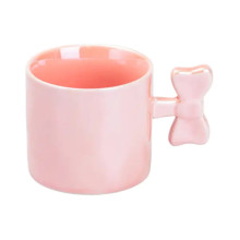 Чашка з ручкою у вигляді бантика порцелянова 350 мл Рожева HP7185P (LG-2183918410) Чашка з ручкою у вигляді бантика порцелянова 350 мл Рожева HP7185P (LG-2183918410)