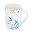Чашка порцелянова з малюнком єдинорога 400 мл Aura Блакитна HP7187BL (LG-2183918418)