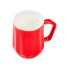 Чашка порцелянова для чаю та кави 400 мл кружка універсальна Червона HP7189R (LG-2183858178)