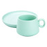Чашка з блюдцем порцелянова 300 мл М'ятна HP7209TU (LG-2183918489)