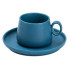 Чашка з блюдцем порцелянова 300 мл Синя HP7209BL (LG-2183918492)