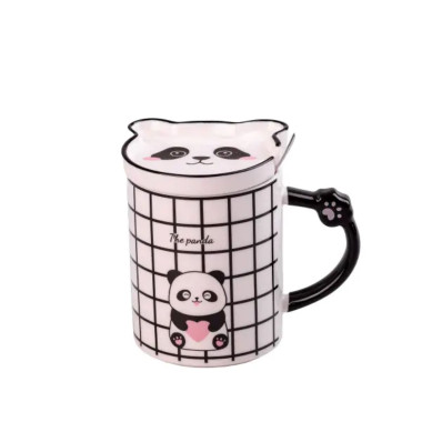 Чашка порцелянова The Panda 350мл з блюдцем та ложкою HPCY8369C (LG-2028389898)