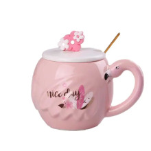 Чашка порцелянова Flamingo 500мл з кришкою і ложкою чашки для кави Nice day HPCY8276ND (LG-2056292344) Чашка порцелянова Flamingo 500мл з кришкою і ложкою чашки для кави Nice day HPCY8276ND (LG-2056292344)