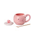 Чашка порцелянова Flamingo 500мл з кришкою і ложкою чашки для кави Smile HPCY8276SM (LG-2056292343)