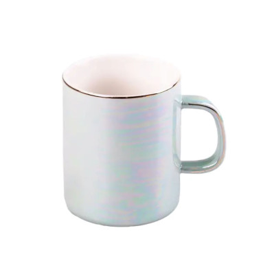 Чашка порцелянова Glaze 420мл у дзеркальній глазурі Бірюзовий HPCYM0763T (LG-2028662861)