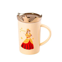 Чашка порцелянова Princess 400мл з кришкою Жовтий HPCYM0845Y (LG-2056326843) Чашка порцелянова Princess 400мл з кришкою Жовтий HPCYM0845Y (LG-2056326843)