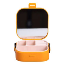 Скринька для прикрас 9×9×3.8 см міні органайзер для ювелірних виробів HP-5-27O (LG-HP-5-27O)