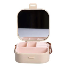 Скринька для прикрас 9×9×3.8 см міні органайзер для ювелірних виробів HP-5-27BE (LG-HP-5-27BE)