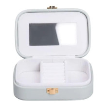 Скринька для прикрас з еко шкіри 15×10×5 см із дзеркалом органайзер для ювелірних виробів HP-5-33TU (LG-HP-5-33TU)