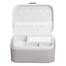 Скринька для прикрас з еко шкіри 15.5×11.5×8.5 ​​органайзер для ювелірних виробів HP-5-37BE (LG-HP-5-37BE)