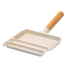 Сковорода прямокутна на 3 секції з антипригарним покриттям бежева HP39572W (LG-HP39572W) Сковорода прямокутна на 3 секції з антипригарним покриттям бежева HP39572W (LG-HP39572W)