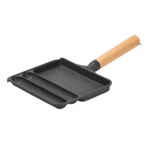 Сковорода прямокутна на 3 секції з антипригарним покриттям сіра HP39572C (LG-HP39572C) Сковорода прямокутна на 3 секції з антипригарним покриттям сіра HP39572C (LG-HP39572C)