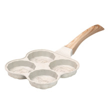 Сковорода для оладок, яєць, панкейків порційна на 4 секції антипригарна HP39576W (LG-HP39576W)