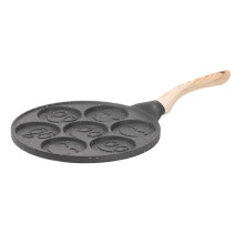 Сковорода смайл Ø 26.5 (см) на 7 секцій для панкейків сіра HP39584C (LG-HP39584C) Сковорода смайл Ø 26.5 (см) на 7 секцій для панкейків сіра HP39584C (LG-HP39584C)
