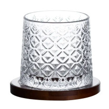 Склянка для віскі 300 мл з бамбуковою підставкою HP1602 (LG-HP1602) Склянка для віскі 300 мл з бамбуковою підставкою HP1602 (LG-HP1602)