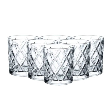 Склянки для віскі Rocks, набір з 6 штук 300 (мл), Old Fashion HP1608 (LG-HP1608)
