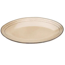 Тарілка сервірувальна кругла порцелянова 27.5 см бежева HP23377 (LG-2183918570) Тарілка сервірувальна кругла порцелянова 27.5 см бежева HP23377 (LG-2183918570)