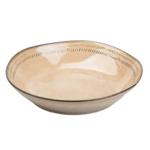 Тарілка супова порцелянова 23 см бежева HP23379 (LG-2203469069) Тарілка супова порцелянова 23 см бежева HP23379 (LG-2203469069)