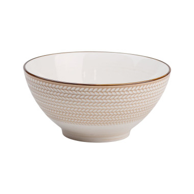 Тарілка глибока кругла порцелянова 20.5 см біла HP23385 (LG-2203469073)