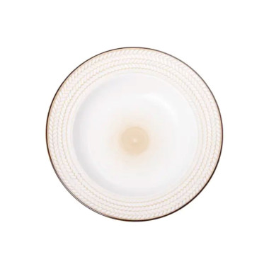 Тарілка супова кругла порцелянова кругла 23.5 см біла HP23391 (LG-2183918584)