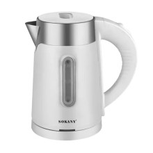 Електрочайник Sokany SK-0808 1200W Білий (LG-2094354531)