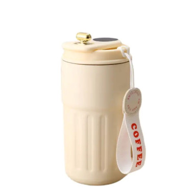 Термочашка Coffee з датчиком температури 500 мл біла HP-14-10W (LG-2394098842)