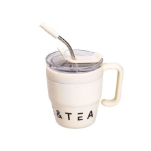 Термочашка Coffee & Tea з трубочкою бежева HP-14-23BE (LG-2394098876) Термочашка Coffee & Tea з трубочкою бежева HP-14-23BE (LG-2394098876)