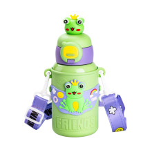 Термос поїльник для дітей з трубочкою з ремінцем та силіконовим чохлом дитячий 450 (мл) Зелений HP18308GR (LG-2183918532) Термос поїльник для дітей з трубочкою з ремінцем та силіконовим чохлом дитячий 450 (мл) Зелений HP18308GR (LG-2183918532)