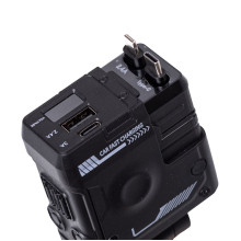 Автомобільний зарядний пристрій MECHA з висувними кабелями та портами USB/Type-C Чорний HP-A1B (LG-HP-A1B) Автомобільний зарядний пристрій MECHA з висувними кабелями та портами USB/Type-C Чорний HP-A1B (LG-HP-A1B)