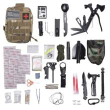 Туристичний набір інструментів для виживання 21х15х12 см похідний набір з аптечкою і лопатою Lugi HP-D-5 (LG-HP-D-5) Туристичний набір інструментів для виживання 21х15х12 см похідний набір з аптечкою і лопатою Lugi HP-D-5 (LG-HP-D-5)