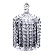 Цукерниця стеклянная з кришкою Ø7.5 см ваза цукорниця кругла HP-4-105 (LG-HP-4-105)