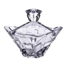 Цукорниця з кришкою 8.5×8.5×8.5 см ваза цукорниця квадратна скляна HP-4-116 (LG-HP-4-116)