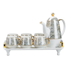 Чайний сервіз на таці чашки та чайник для заварювання 7 предметів HP6166 (LG-2203469057) Чайний сервіз на таці чашки та чайник для заварювання 7 предметів HP6166 (LG-2203469057)