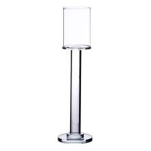 Підсвічник скляний на ніжці 8×31 см підсвічник келих декоративний прозорий HP-4-43S (LG-HP-4-43S)