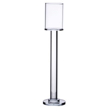 Підсвічник скляний на ніжці 8×36 см підсвічник келих декоративний прозорий HP-4-44M (LG-HP-4-44M)