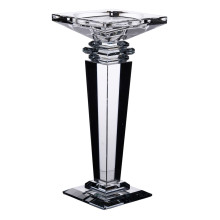 Підсвічник скляний на високій ніжці 9.5×9.5×22.5 см декоративний прозорий HP-4-53M (LG-HP-4-53M) Підсвічник скляний на високій ніжці 9.5×9.5×22.5 см декоративний прозорий HP-4-53M (LG-HP-4-53M)