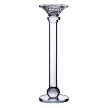 Підсвічник скляний на тонкій ніжці 9×29 см прозорий декоративний підсвічник на стіл HP-4-7S (LG-HP-4-7S)