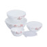 Набір порцелянових харчових контейнерів 4 шт 0,25/0,35/0,6/1,1л HP-7-713 (LG-2394098777)