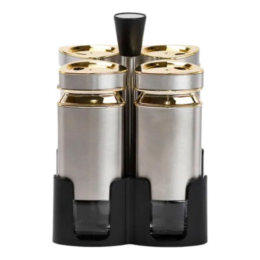 Набір для спецій 4 ємності по 120 мл на підставці HP1324 (LG-HP1324)