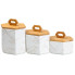 Набір банок для сипучих продуктів 3 шт 19 см *16 см* 11.5 см білий HP276 (LG-2183918398)