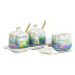 Набір для спецій порцелянаовий на підставці з ложками 3 шт по 300 мл HP6178 (LG-2183918409)