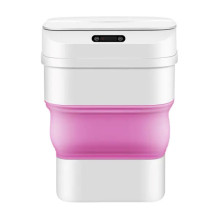 Відро для сміття складане із сенсорною кришкою від 8 л до 17.5 л Рожевий HPLN2 (LG-2033122300) Відро для сміття складане із сенсорною кришкою від 8 л до 17.5 л Рожевий HPLN2 (LG-2033122300)