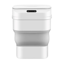 Відро для сміття складане із сенсорною кришкою від 8 л до 17.5 л сірий HPLN1 (LG-2033067180) Відро для сміття складане із сенсорною кришкою від 8 л до 17.5 л сірий HPLN1 (LG-2033067180)